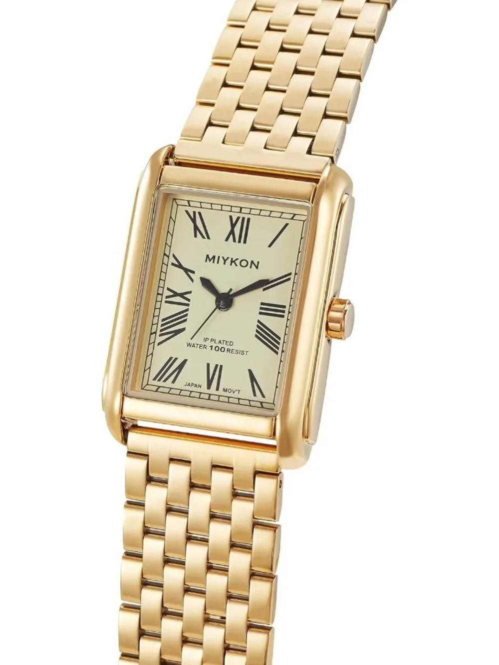 Vintage Men's Tank Dress Watch - Stainless Steel Bracelet, Water Resistant
